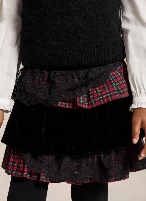 Пола с дантела 'Layered look' Ralph Lauren Kids 3-6 — снимка 4