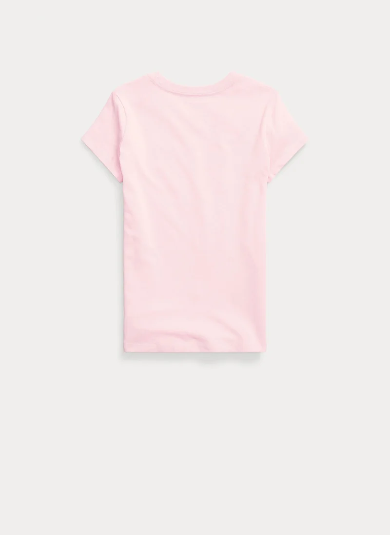 Тишърт с бродерия Ralph Lauren Kids 7-14 — снимка 5