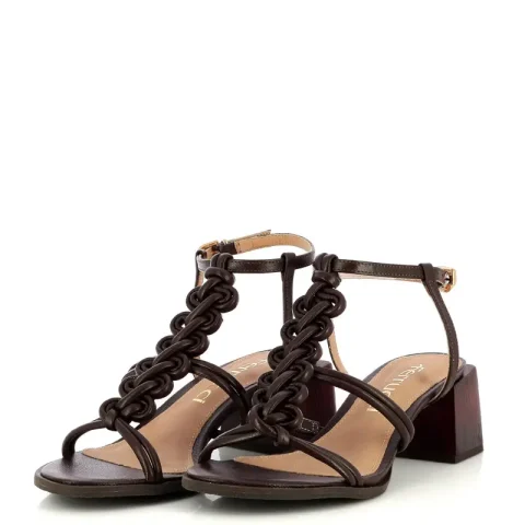 Дамски Сандали На Ток FERRUCCI – 2528301 SLIM CAFE — снимка 3
