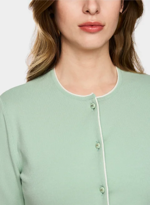 Фина жилетка с контрастни детайли Marc Cain Collections — снимка 4