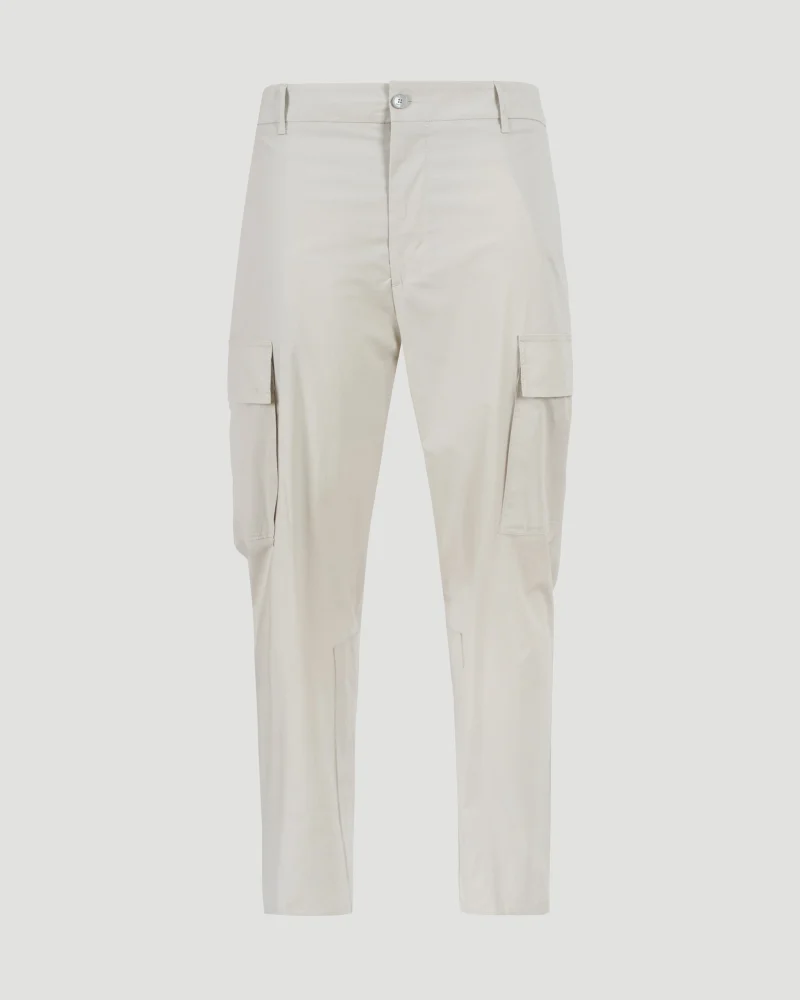 Cotton Trousers in Beige