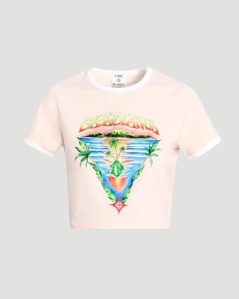 Innocence Triangle Short Sleeve T‑Shirt in Pink