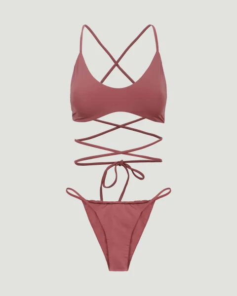 Estella Two-Piece Swimsuit in Rose