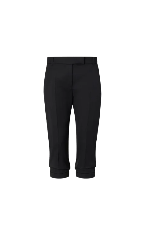 Tailored Capri Trousers in Black