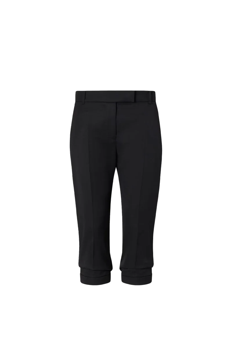 Tailored Capri Trousers in Black