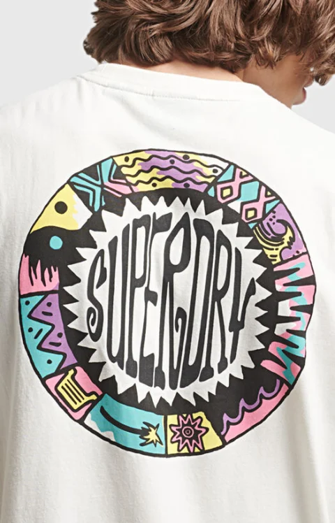 Памучна тениска VINTAGE TRIBAL SURF — снимка 2