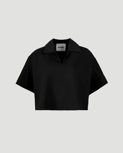 Polo T-Shirt in Black