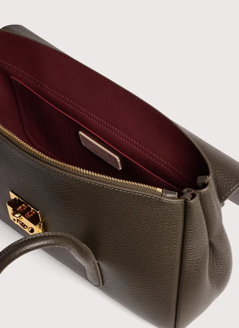 Кожена чанта Coccinelle C-Me Lock large — снимка 4
