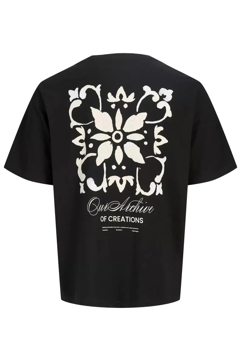 T-Shirt Jjart Print Ss Crew Neck 12288095 C-N10 black — снимка 2