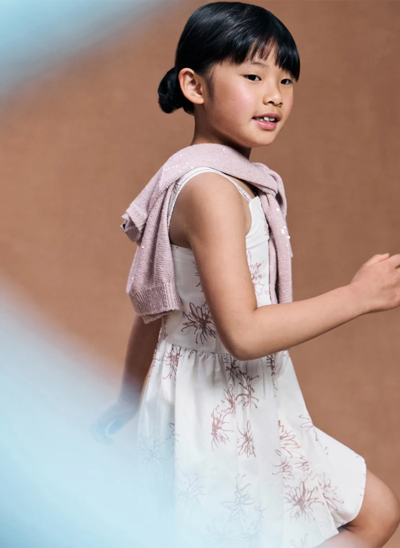 Жилетка от лен 'Sparkling note' Brunello Cucinelli Kids 10 — снимка 6