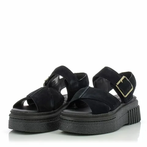 Дамски Сандали На Платформа CLARKS – 26181199 EVAMAR WISH BLACK SDE — снимка 5