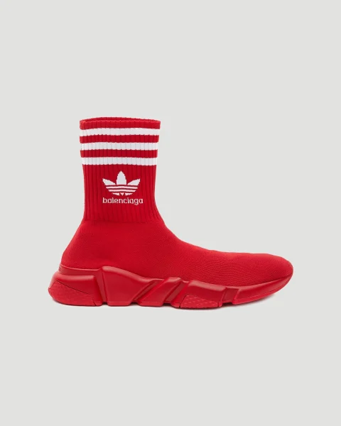 Balenciaga x adidas Speed Trainers in Red