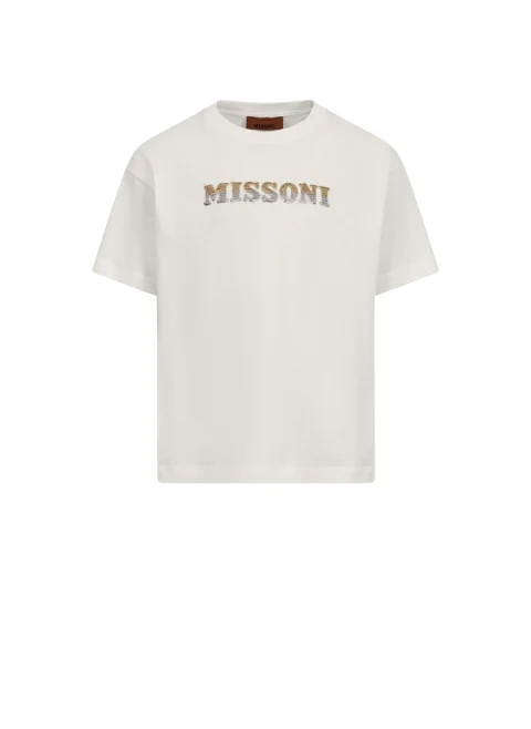 Тишърт с пайети Missoni Kids,