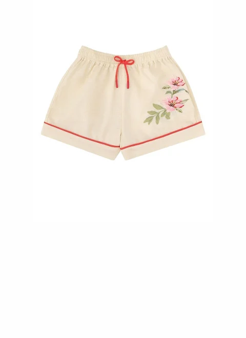 Къс панталон с бродерия 'Aster' Zimmermann Kids