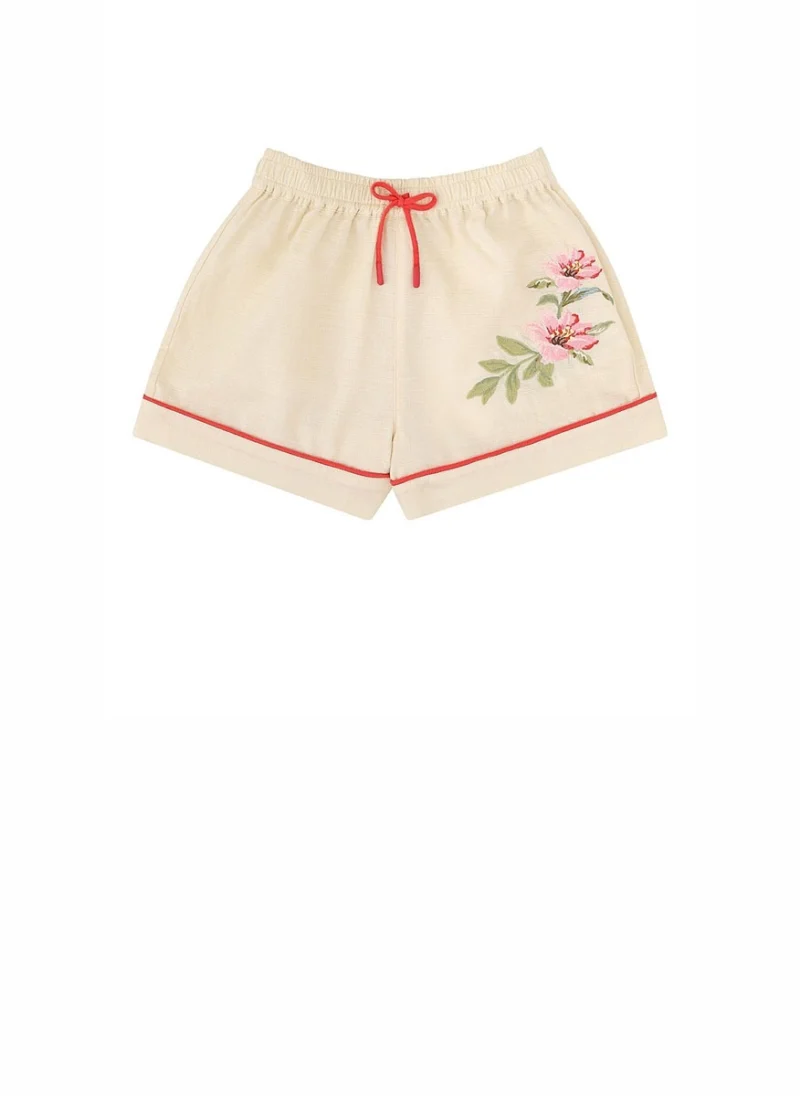 Къс панталон с бродерия 'Aster' Zimmermann Kids