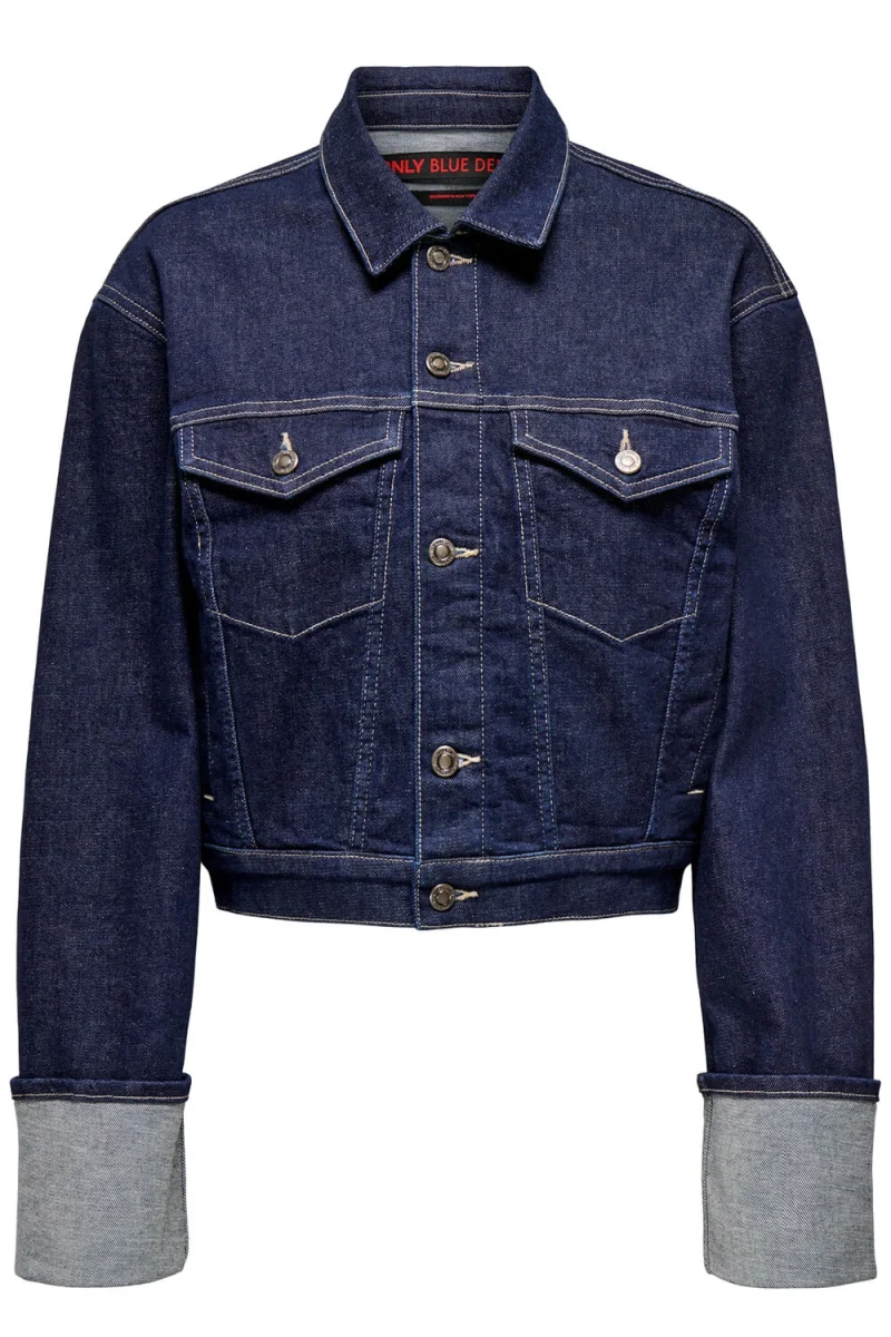 Яке Onlmercer Ls Fold Up Red Rea 15332367 BS000042 dark blue denim