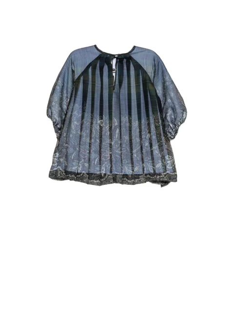 Плисирана рокля с принт Etro Kids — снимка 2