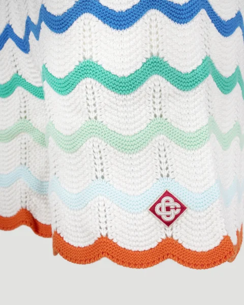 Gradient Wave Crochet Shorts — снимка 3
