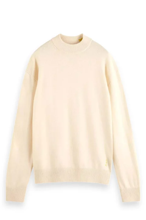 Плетено Dropped Shoulder Basic Mock 176984 SC1566 light camel