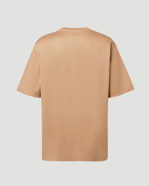 Light Brown Cotton T-Shirt — снимка 4