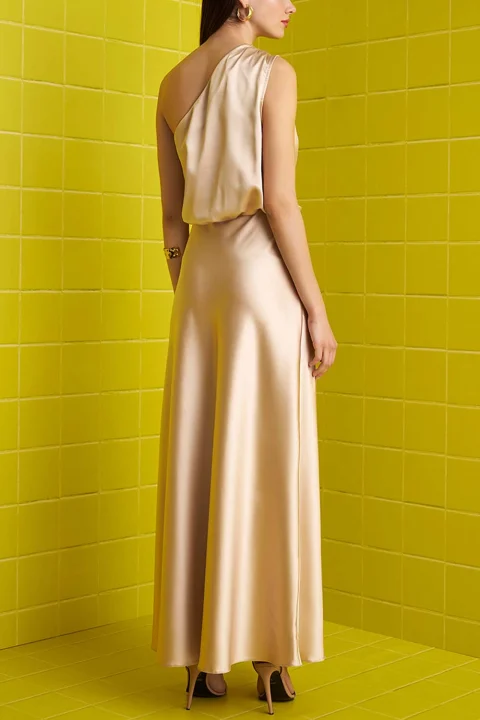 Рокля S23T1306 champagne — снимка 2