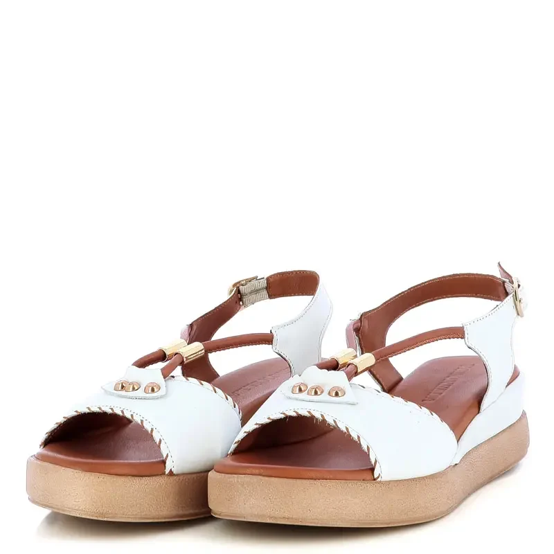 Дамски Сандали На Платформа VERONELLA – 030-166-0263 WHITE/COCONUT — снимка 3