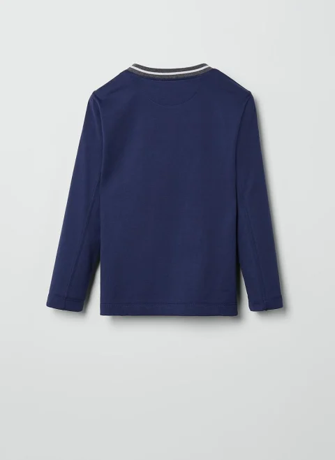 Блуза с апликиран джоб Brunello Cucinelli Kids 8-10