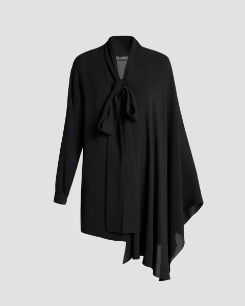 Scarf Blouse in Black
