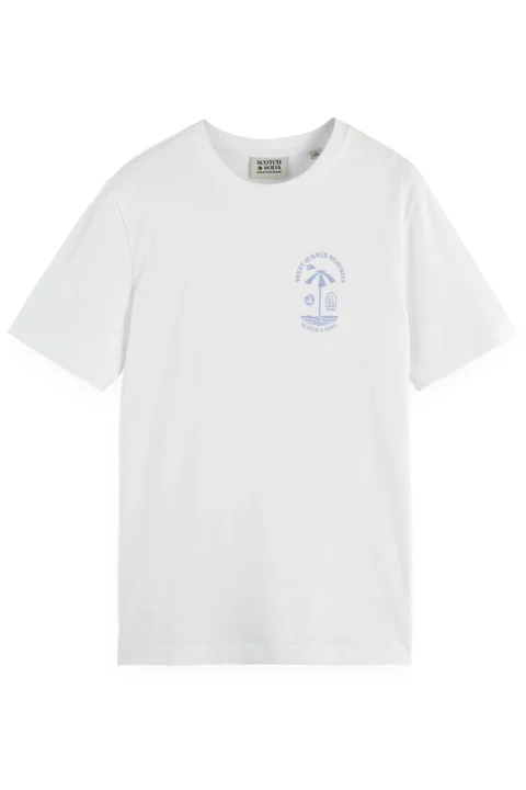 T-Shirt Regular Fit Left Chest Logo 180047 SC101 white