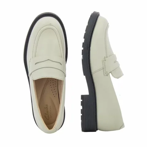 Дамски Лоуфър CLARKS – 26177778 ORINOCO2 PENNY IVORY LEATHER — снимка 4