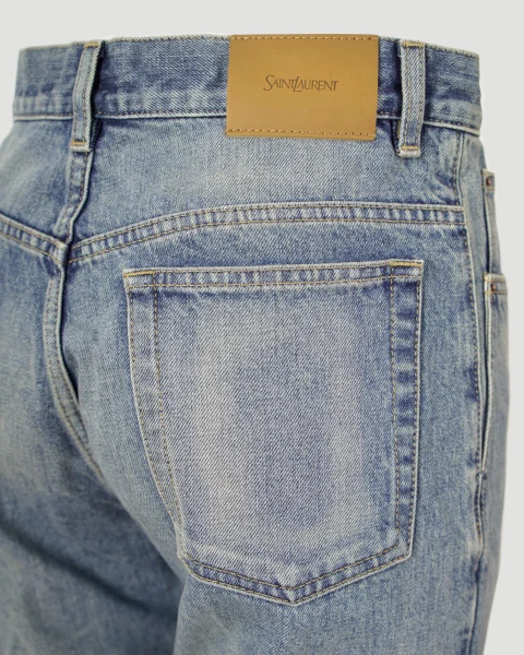 Straight Jeans in Benjamin Blue Denim — снимка 4