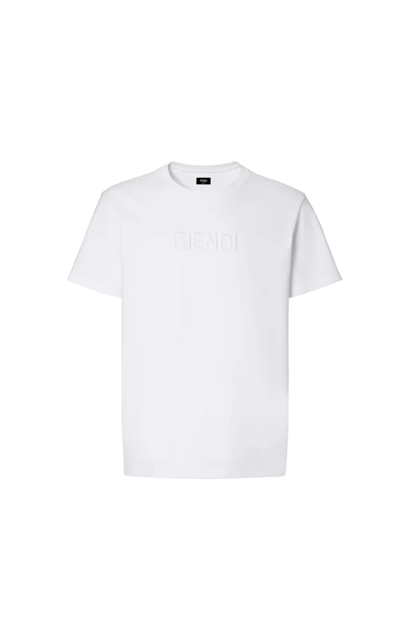 T-Shirt with Tonal FF Selleria Logo in White