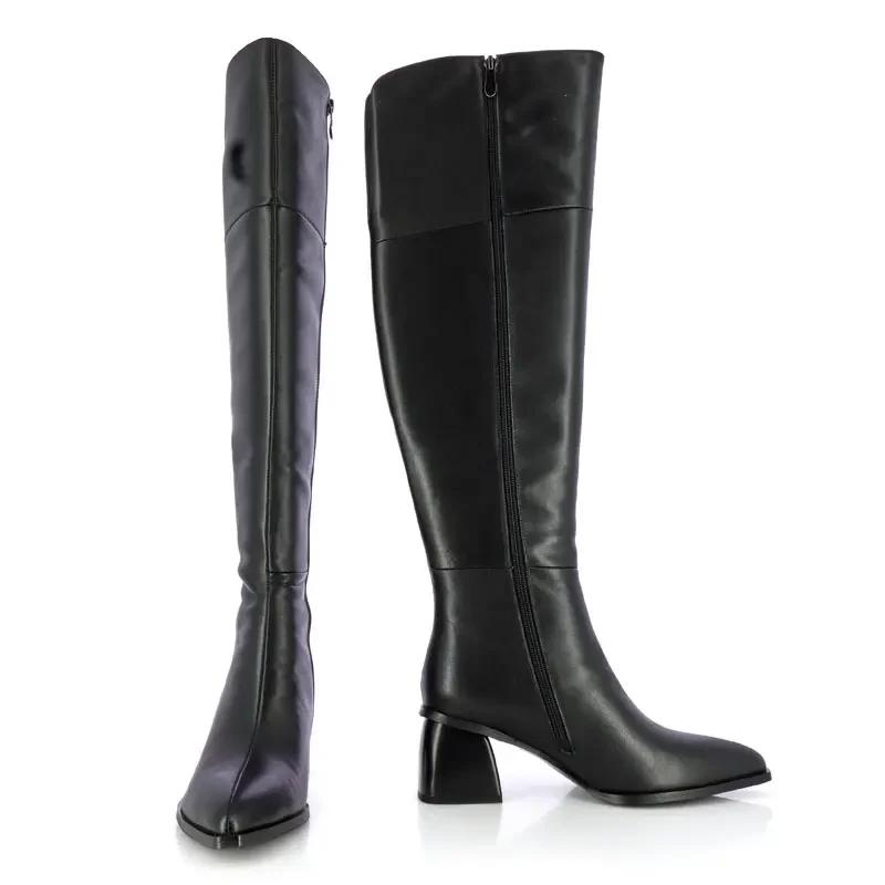 Ботуши На Ток CARLO FABIANI – 111679 BLACK LEATHER — снимка 5