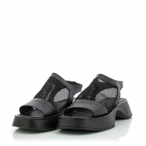 Дамски Сандали На Платформа CARLO FABIANI – 447-1003 BLACK — снимка 3