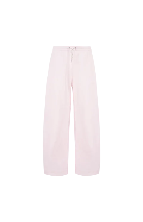Rhinestone-Detailed Track Pants in Pink