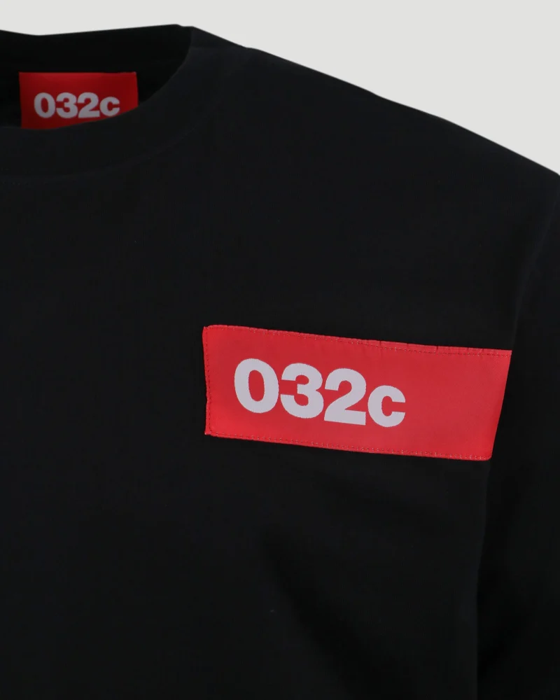 Oversized Cotton T-Shirt in Black — снимка 3