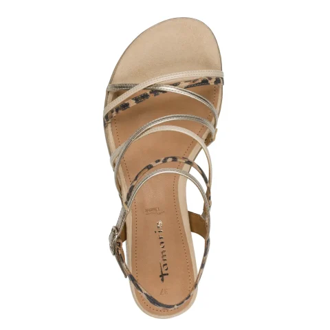 Дамски Равни Сандали TAMARIS – 1-28103-42-445 TAN COMB_1 — снимка 5