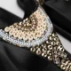 Дамски черни сандали с мъниста TOSCA BLU — снимка 4