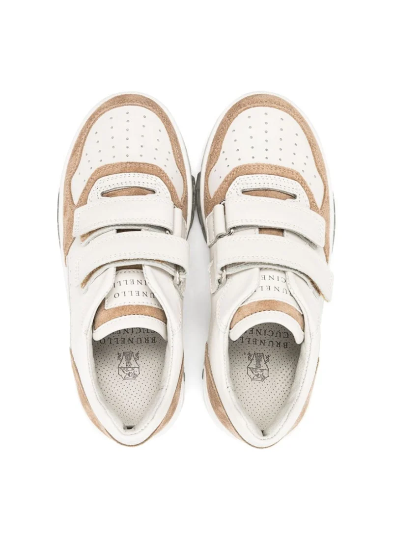 Кецове с велурени детайли Brunello Cucinelli Kids — снимка 2