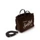 Дамска чанта Mini Vanity Corduroy SAINT BARTH — снимка 3