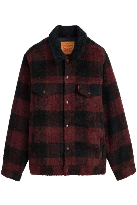Яке Type 3 Ext Sherpa Trucker 008DM0000 jerome plaid/vineyard wine plaid