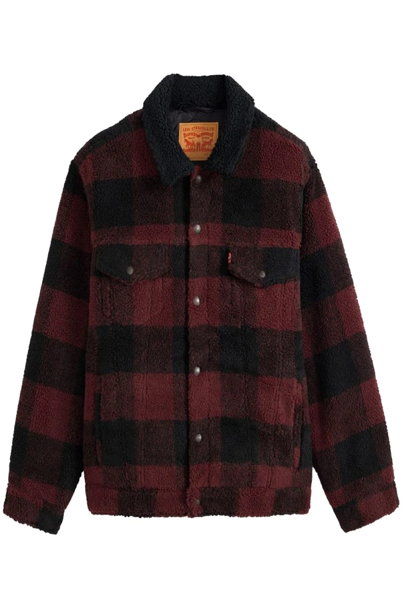 Яке Type 3 Ext Sherpa Trucker 008DM0000 jerome plaid/vineyard wine plaid