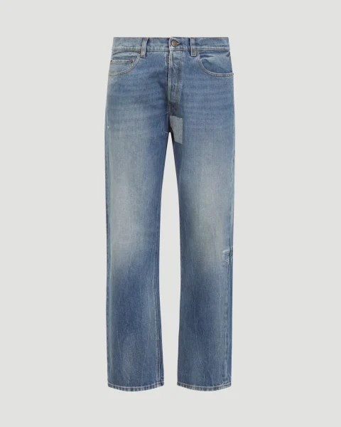 Tapered Leg Jeans