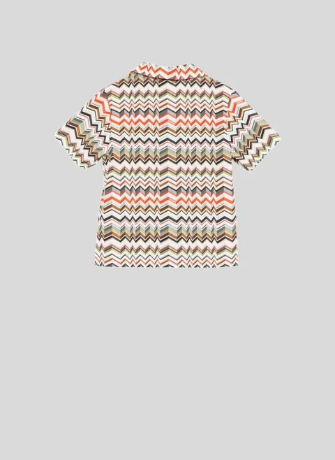 Риза с принт 'Zig-Zag' Missoni Kids — снимка 2