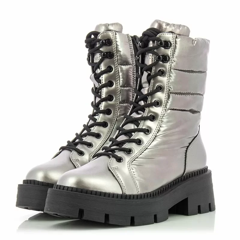 Дамски Кубинки TAMARIS – 1-26232-41 915 PEWTER — снимка 3