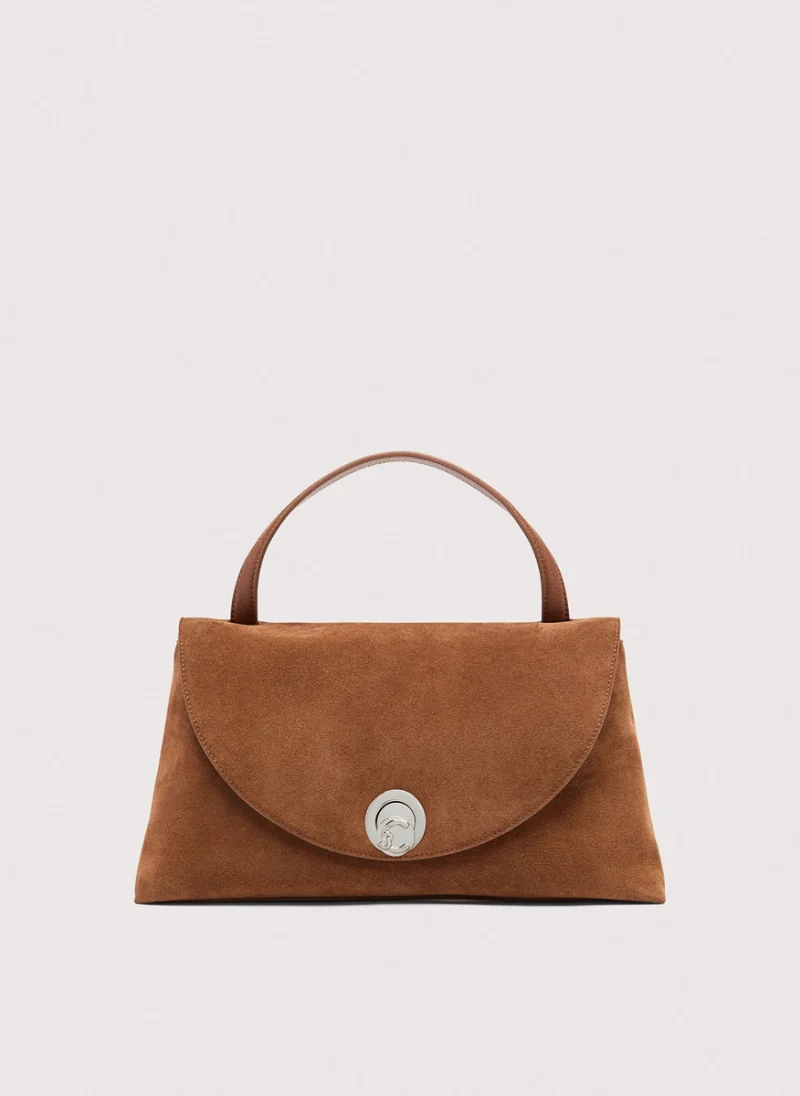 Велурена чанта Coccinelle Nikla Medium