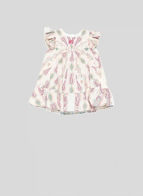 Рокля с цялостен принт Etro Kids