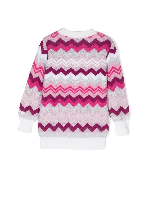 Пуловер от вълна и мохер Missoni Kids — снимка 8