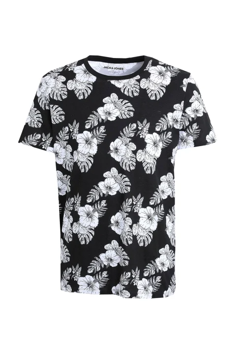 T-Shirt Jjguru Aop Ss O-Neck 12249188 C-N10 black