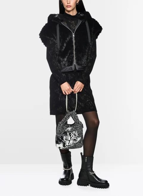 Елек с качулка 'Faux fur' Marc Cain Additions